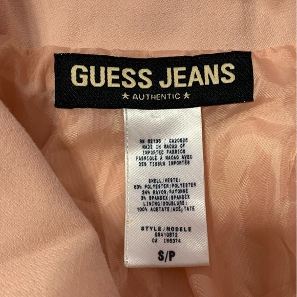 VTG Y2K Guess Blush Pink Blazer Jacket S - Picture 3 of 16